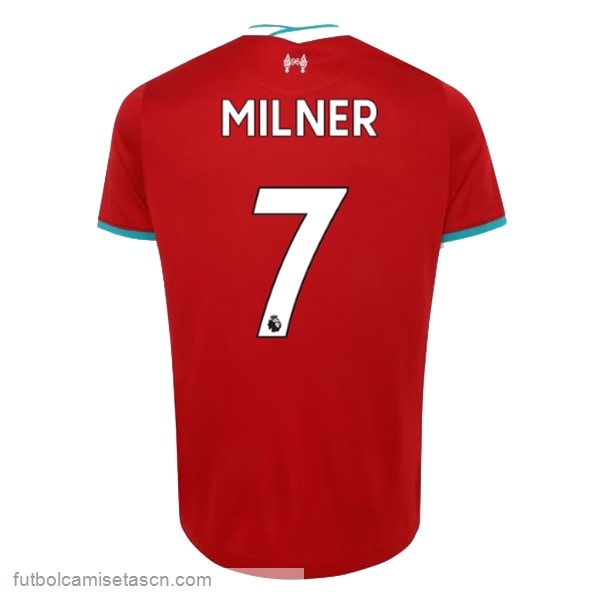 Camiseta Liverpool NO.7 Milner 1ª 2020/21 Rojo